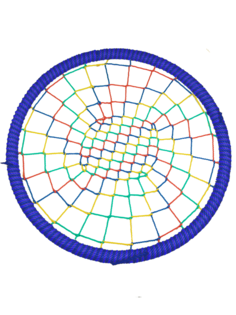 Разноцветные подвесные Качели гнездо РАЗМЕР 140 см толщина обода 102 мм канат обода 16 мм Jinn