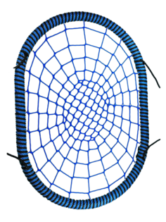 Овальные подвесные Качели гнездо РАЗМЕР 80х100 см толщина обода 72 мм канат обода 16 мм Jinn