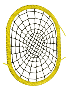 Овальные подвесные Качели гнездо РАЗМЕР 120x160 см толщина обода 72 мм канат обода 16 мм Jinn