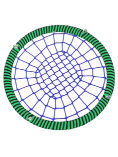 Подвесные Качели гнездо размер80 см толщина обода 72 мм армированный канат обода 16 мм Jinn
