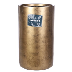 Цветочное кашпо Idealist Lite Крисмас цилиндр V-XMAS-GLD-26 23,9 л золотистое 1 шт.