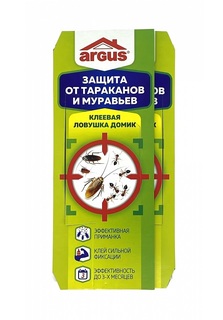 Ловушка клеевая Argus, домик от тараканов и муравьев, 25шт