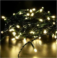 LED гирлянда FUNRAY Рисовая RL-110WW, 10м, 100LED, тепл.белый, темно-зел. шнур 0,7м, контр