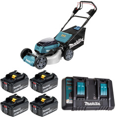 Газонокосилка аккумуляторная Makita 46см 36В Li-Ion 4х6Ач DLM462PG4