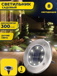 Светильник садовый фонарь на солнечной батарее уличный BashExpo 1 шт.