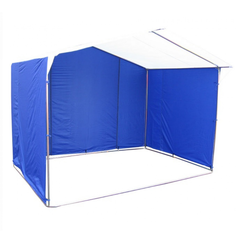 Торговая палатка Домик 3.0х1,9 бело-синяя Митек