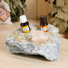 Ароманабор (испаритель, масло эфирное 2x15мл, гималайская соль) (апельсин и лимон) No Brand