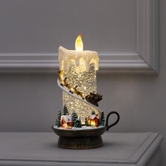 Luazon Lighting Светодиодная фигура «Свеча с Дедом Морозом» 14 ? 23 ? 12 см, пластик, бата