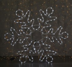Фигура дюралайт "Снежинка" 80х80 см,192/32 LED,мерцание,220V СИНИЙ-БЕЛЫЙ HTI