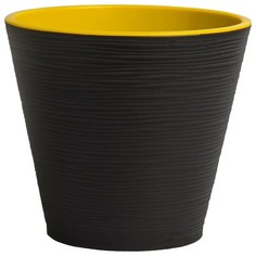 Цветочный горшок Wizzal Garden Конус с вкладкой 4870 3,7 л черный 1 шт.