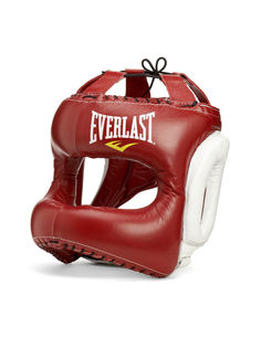 Боксерский шлем Everlast MX Headgear красно-белый M