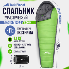 Спальный мешок Trek Planet Gotland green, левый