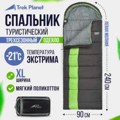 Спальный мешок Trek Planet Dreamer Comfort green/grey, левый