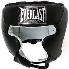 Шлем боксерский Everlast USA Headgear with Cheek Protection, S-M, нат. кожа