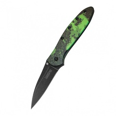 Туристический нож Kershaw Leek, зеленый