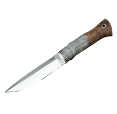 Нож Антарес Тигр N690, акрил, стабилизированное дерево