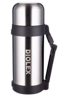 Термос Diolex DXН-1200-1, универсальный 1200 мл., ремешок в комплекте, нержавеющая сталь