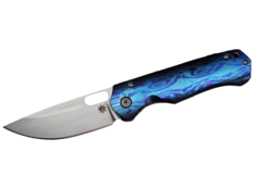 Кастомный нож MST Knives Technik тимаскус/orange peel, M390/сатин МСТ