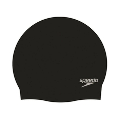 Шапочка для плавания SPEEDO Plain Molded Silicone Cap , арт.8-709849097, ЧЕРНЫЙ, силикон