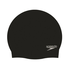 Шапочка для плавания SPEEDO Plain Molded Silicone Cap , арт.8-709849097, ЧЕРНЫЙ, силикон