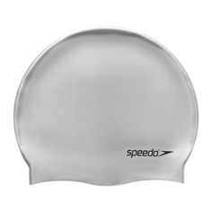 Шапочка для плавания SPEEDO Plain Flat Silicone Cap , арт.8-709911181, СЕРЕБРИСТЫЙ, силик