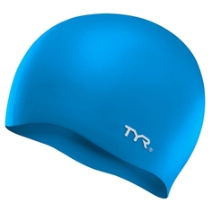 Шапочка для плавания TYR Wrinkle Free Silicone Cap, арт.LCS-420, ГОЛУБОЙ, силикон