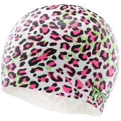 Шапочка для плавания TYR Leopard Silicone Swim Cap, арт.LCSLEOP-960, МУЛЬТИКОЛОР, силикон