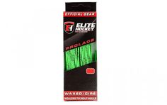 Шнурки хоккейные MAD GUY с пропиткой Elite (зеленый-черный) - 180 см