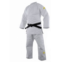 Кимоно д/дзюдо подростковое Champion 2 IJF Olympic белое с золотым логотипом(размер 155см) Adidas