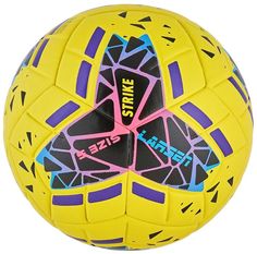 Мяч футбольный Larsen Strike Yellow/Multycolor