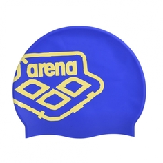 Шапочка для плавания ARENA Team Stripe Cap, арт.001463107, СИНИЙ, силикон