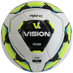 Мяч футб. "VISION Mission" арт.FV321074,р.4, FIFA Basic,PU, гибрид.,бел-мультикол