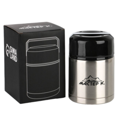 Термос для еды "Мастер К", 800 мл, сохраняет тепло 8 ч, 16.5 х 11 см