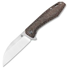 Складной нож QSP Knife Pelican QS118-A2, Crucible CPM S35VN, коричневая микарта
