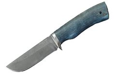 Исток нож Сварог, клинок дамаск, рукоять стабилизированная карельская береза Istok
