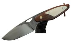 Городской нож TobolCustom Shark, сталь Bohler K110, рукоять айронвуд, рог лося, нержавейка