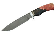 Нож Пират-1, сталь ХВ5, рукоять стабилиз. карельская береза/акрил Ножевая мастерская Курносова