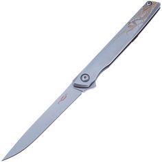 Складной нож N.C.Custom Stylus Богомол, сталь AUS-10, stonewash, рукоять сталь