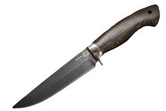 Мастерская Сковородихина нож Глухарь, сталь ХВ5, рукоять карельская береза/мельхиор