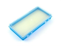 Коробка для приманок PlBOX 2401 (без ячеек, изолон 8 мм) 240 х 130 х 35 мм, цв. Синий G2