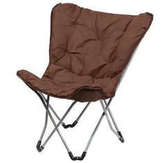 Кресло складное 70х70х92.5 см, коричневое, ткань, 100 кг, T2022-7061 No Brand