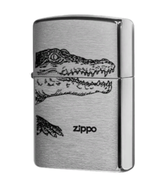 Зажигалка Zippo 200 Alligator + оригинальное топливо 125 мл