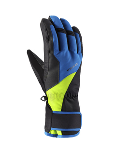 Перчатки Горнолыжные Viking Santo Black/Blue/Yellow (Inch (Дюйм):9)
