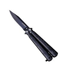 Мастер К Нож-бабочка Мастер К, лезвие 7 см , черный, рукоять с драконами 9,5см,