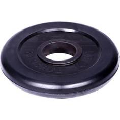 Обрезиненный диск Титан d 51 мм, чёрный 10.0 кг 1078 Titan