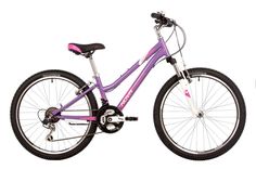 Велосипед NOVATRACK 24" JENNY PRO сталь 12 фиолетовый TY21/TS-38/TZ500/SG-6S V-brake
