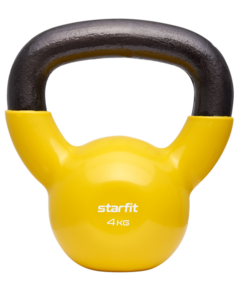 Гиря виниловая Starfit Db-401, 4 кг, желтый