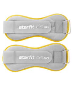 Утяжелители универсальные Starfit Wt-501, 0,5 кг, желтый/серый