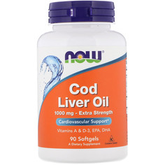 NOW Cod Liver Oil, 90 капс