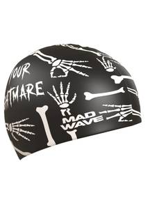 Силиконовая шапочка NIGHTMARE Черный Mad Wave